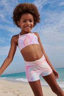 A2Z 4 Kids Girls Rainbow Colourful Pastel Tie Dye Shorts Denim Kids Teen Stylish Fashion Summer Outfit Gifts for Girls Age 5 6 7 8 9 10 11 12 13 