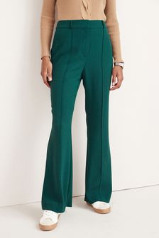 Crepe Flare Trousers