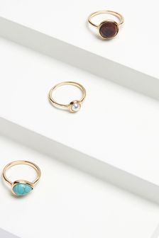 Mixed Stone Ring Pack