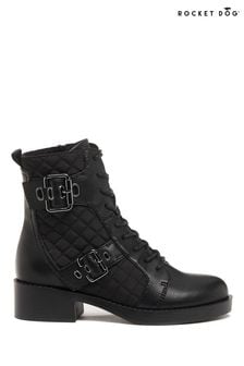Rocket Dog Black Pearly Mid Boots