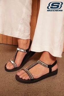 Skechers Black Meditation Womens Sandals (M77609) | £37