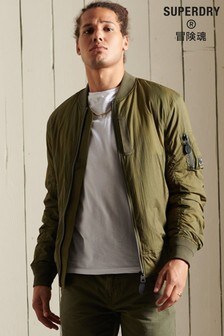 Superdry Green Military MA1 Bomber Jacket