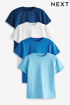 Blues Short Sleeve Cotton T-Shirts 4 Pack (3-16yrs) (M78477) | £14 - £22