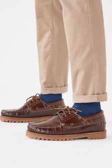 Leather Cleated Boat Shoes