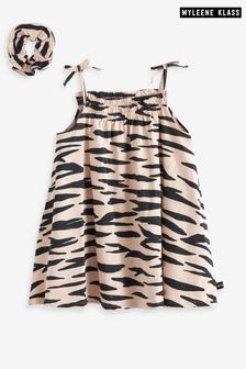 Myleene Klass Kids Pink And Black Zebra Jersey Dress (M82222) | £20 - £22