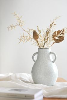 Natural Ceramic Artisan Handle Vase