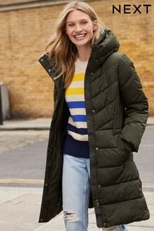 WOMEN FASHION Coats Cloth Green M Uterqüe Long coat discount 47% 