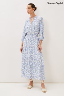 Phase Eight Womens Blue Phillipa Floral Midaxi Dress