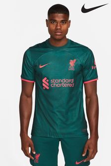 Nike Green Blank Liverpool FC Third Stadium Football Shirt (M86405) | £75