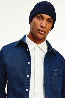 Tommy Hilfiger Blue Elevated Essential Beanie