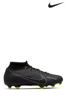 Nike Black Zoom Mercurial Superfly 9 Firm Ground Football Boots (M86615) | £85