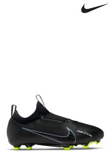 Nike Black Jr. Mercurial Zoom Vapor 15 Firm Ground Football Boots (M86663) | £60