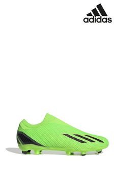 adidas Adult Green Speedportal 3 Laceless Firm Ground Boots (M89368) | £75