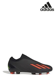 adidas Adult X Speedportal.3	Black Laceless Firm Ground Boots (M89380) | £75