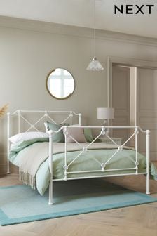 White Marcie Metal Bed Frame (M90424) | £399 - £475