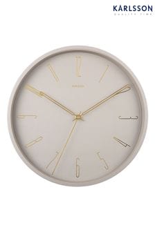 Karlsson Grey Belle Numbers Wall Clock