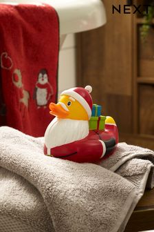 Red Santa With Presents Rubber Duck (M91324) | £5