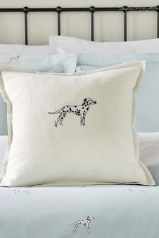 Sophie Allport Cream/Navy Blue Dalmatian Cushion