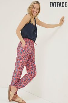 FatFace Red Lyme Woodblock Cuffed Trousers (M91931) | £39.50