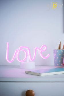 glow Pink Neon Love Table Light