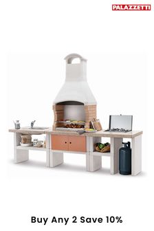 Palazzetti Ariel Outdoor BBQ Kitchen with Twin Gas