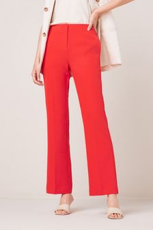 Women's Red Trousers | Wide Leg 