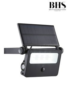 BHS Black 2W Solar Powered Security Light