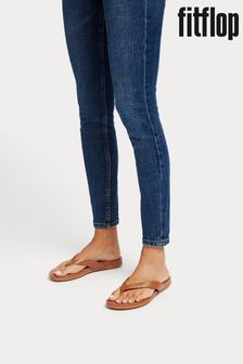 FitFlop Gracie Leather Flip-Flops (M97136) | £55