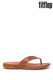FitFlop Gracie Leather Flip-Flops (M97136) | £55