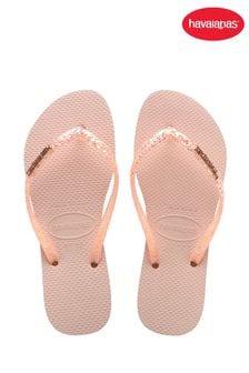 Havaianas Slim Glitter Flourish Flip Flops (M97985) | £34