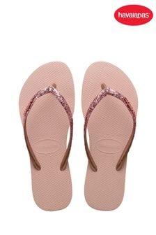Havaianas Slim Glitter Flip Flops (M97990) | £32