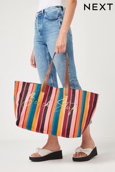 Multi Stripe Beach Bag (M98046) | £16