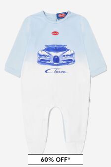 Bugatti Baby Boys Pima Cotton Babygrow in Blue