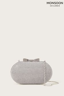 Monsoon Silver Sparkle Prom Bag (N01910) | £25