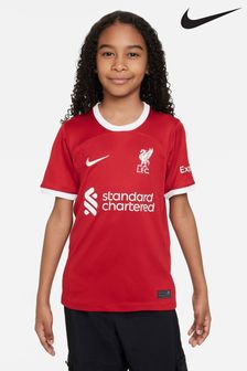 Nike Red Blank Jr. Liverpool Stadium 23/24 Home Football Shirt (N04167) | £60