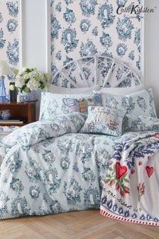 Cath Kidston Blue 30 Years Toile Duvet Cover and Pillowcase Set