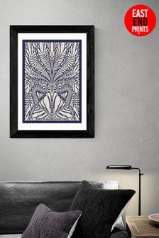 East End Prints Blue One Hundred Leaved Plant XII by Alisa Galitsyna