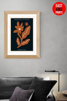 East End Prints Natural Magnolia dHiver Rust by Ani Vidotto