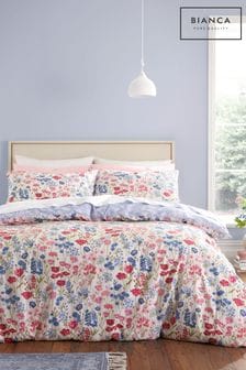 Bianca Pink Olivia Floral Cotton Duvet Cover Set