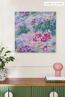Clarke and Clarke Pink Canvas Wall Art