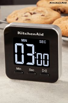 Kitchen Aid Black Digital Cooking Timer with Magnet and Backlight