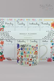Belly Button Designs Electric Dreams Mug & Weekly Planner Set