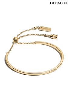COACH Gold Tone Slider Bangle Bracelet (N44543) | £95