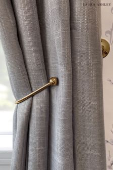 Gold Set of Two Ball End Curtain Holdback