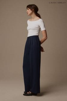 Wide Leg Tencel Trousers