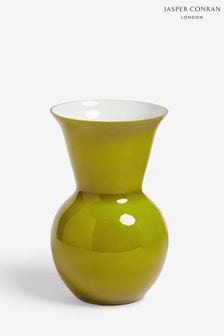 Jasper Conran London Green Sculptural Glass Vase
