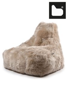 Extreme Lounging Oyster Mighty B Bag Faux Fur Bean Bag