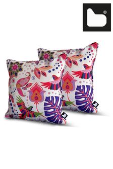 Extreme Lounging Multi B Cushion Outdoor Garden Parrot Twin Pack
