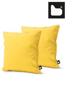 Extreme Lounging Yellow B Cushion Outdoor Garden Twin Pack