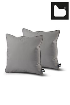 Extreme Lounging Silver Grey B Cushion Outdoor Garden Twin Pack